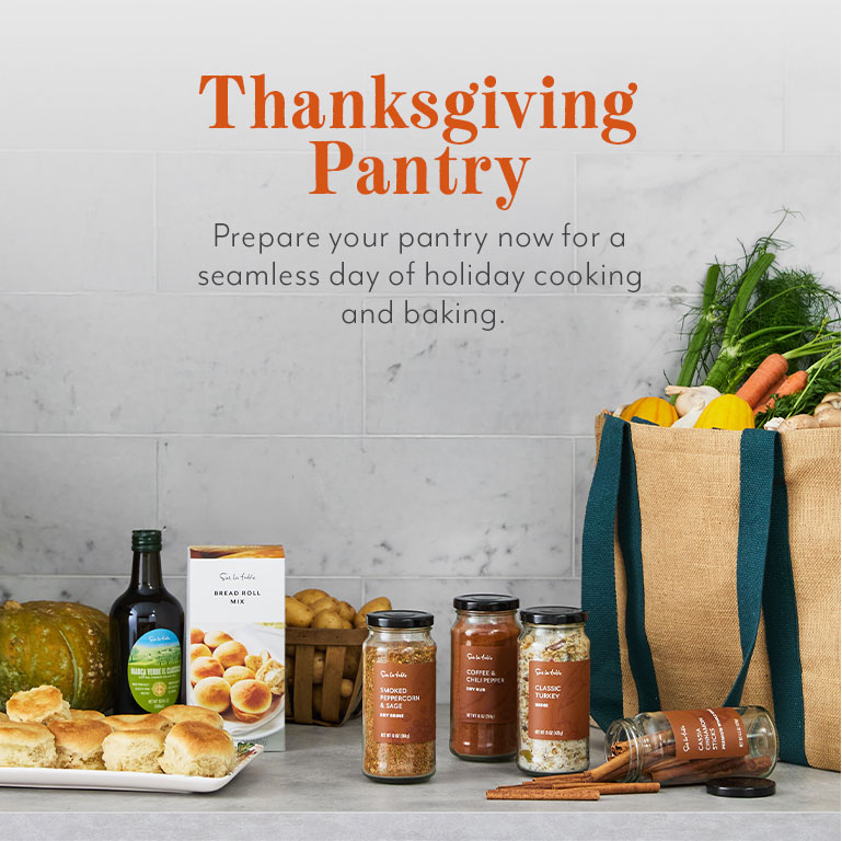 Thanksgiving Pantry. Prepare your pantry now for a seamless day of holiday cooking and baking.