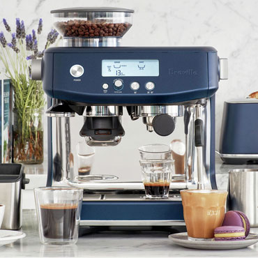 Breville Barista Pro coffee and espresso machine in Damson Blue
