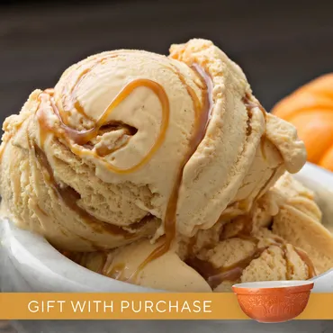 Pumpkin Caramel Swirl Ice Cream