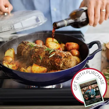 Pan Roasted Beef Tenderloin with Red Wine Pan Sauce and Julia Child's Kitchen cookbook