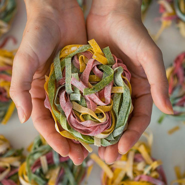 Fresh Colorful Pasta noodles
