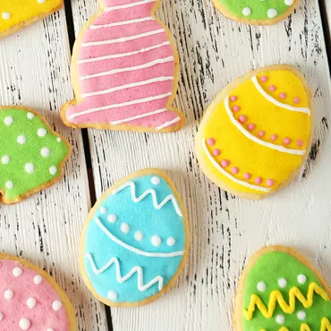 Decorated Easter Sugar Cookies