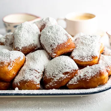 Beignets with Powdered Sugar