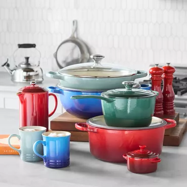 Le Creuset colorful cookware