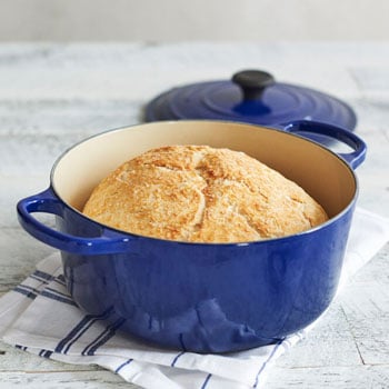 homemade bread baked in a Le Creuset Dutch Oven