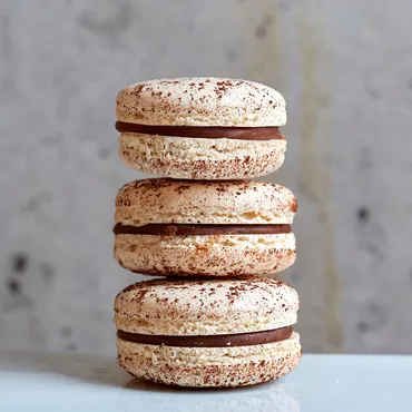 Hazelnut Macaron with Chocolate Ganache