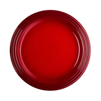Le Creuset Dinner Plates in red