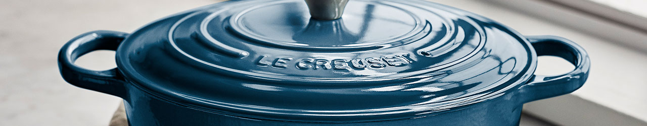 Le Creuset deep teal cookware