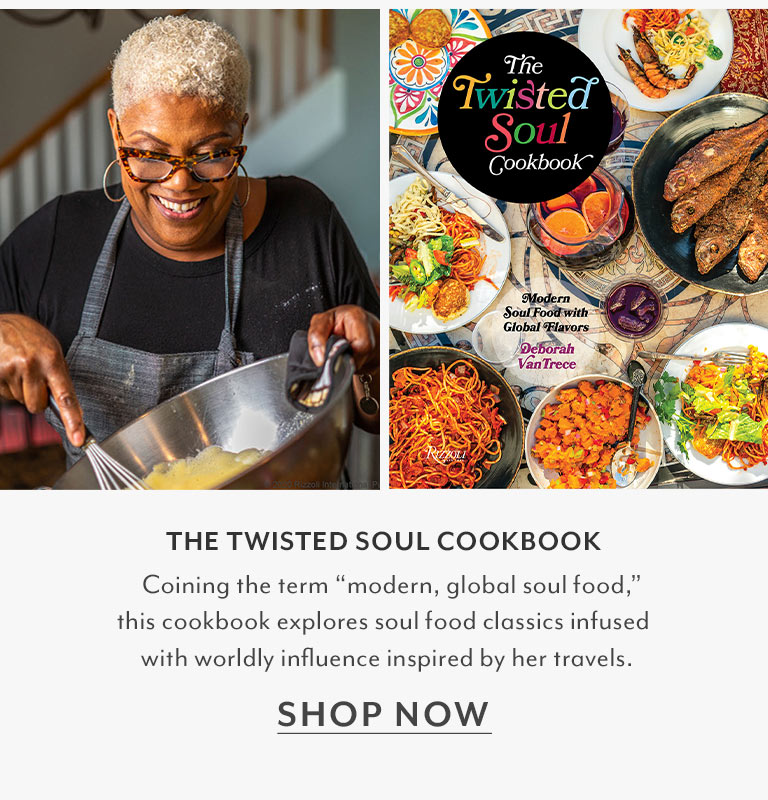The Twisted Soul Cookbook. Coining the term 'modern, global soul food,' this cookbook explores soul food classics infused with worldly influence inspired by her travels. Shop now.