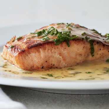 Grilled Cedar Planked Salmon with Lemon-Dill Butter