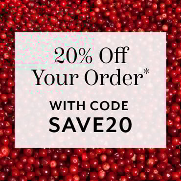 20% off your order with code SAVE20
