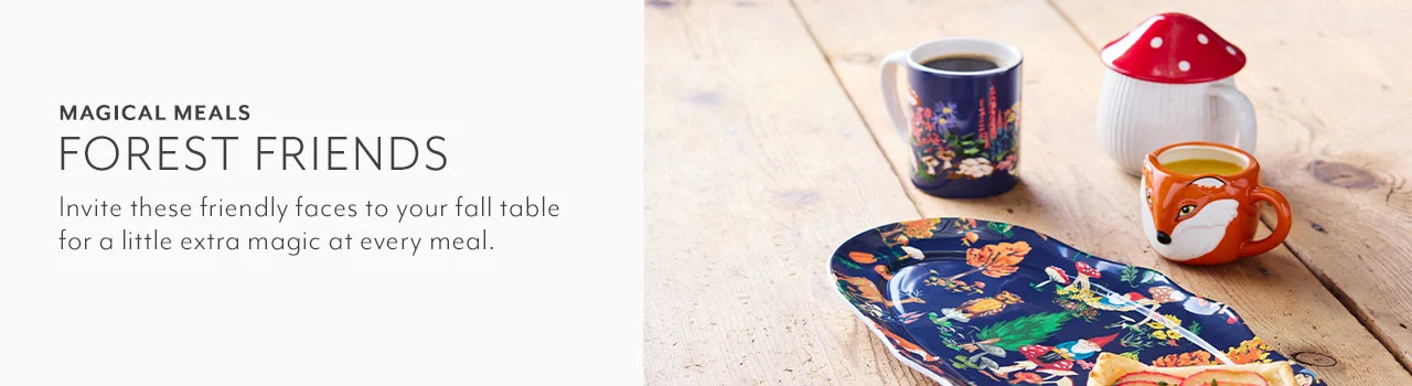 Magical Meals Forest Friends. Invite these friendly faces to your fall table for a little extra magic at every meal.