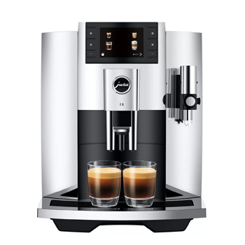 JURA E8 Automatic Coffee Machine in chrome