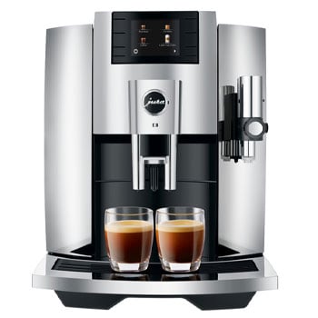 JURA E8 Automatic Coffee Machine in chrome