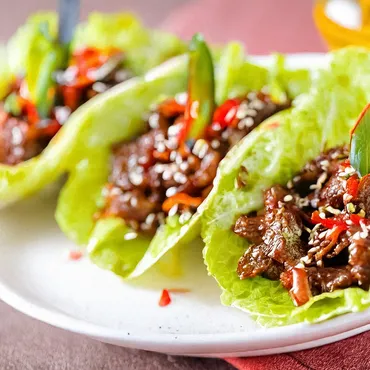 Grilled Bulgogi Beef Lettuce Wraps