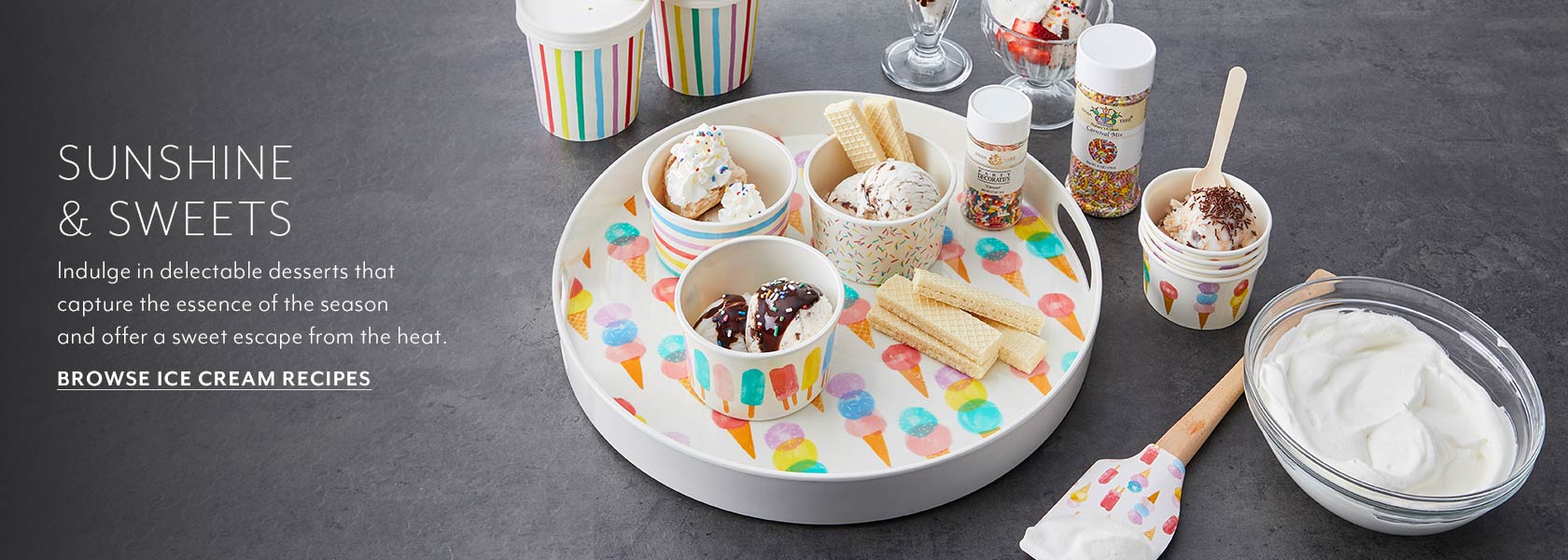 Ice cream in cups. Browse ice cream recipes.