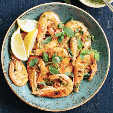 Prawns with Chermoula Sauce