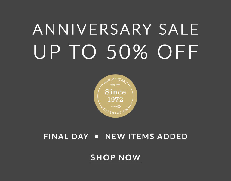 Ends Monday, new items added, Anniversary Sale up to 50% off, Shop Now.