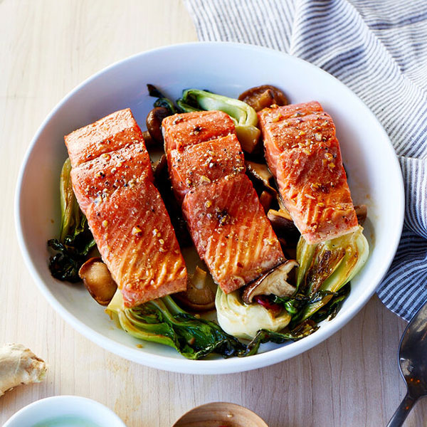 Ginger-Soy Salmon Sheet Pan Dinner