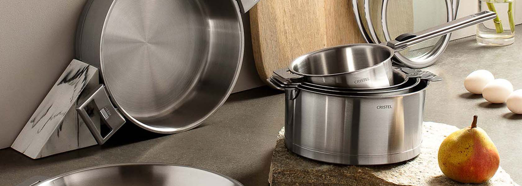 Cristel stainless steel cookware