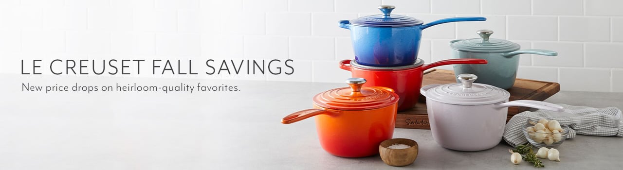 Le Creuset Fall Savings. New price drops on heirloom-quality favorites.