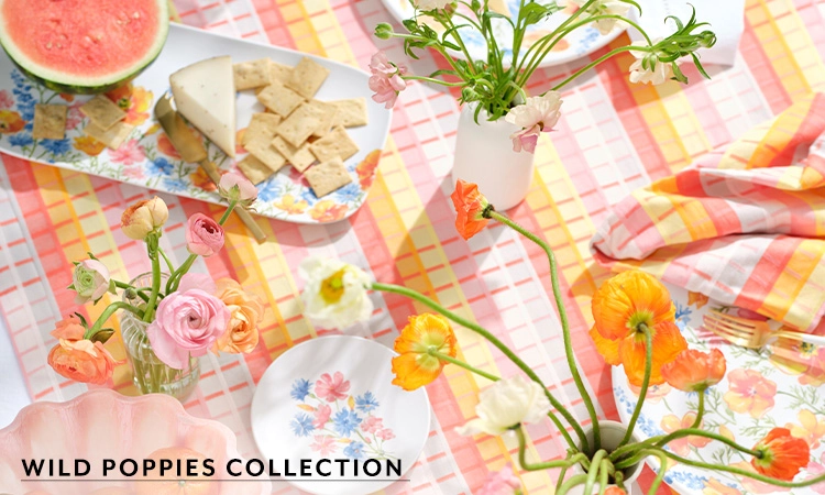 Wild Poppies dinnerware collection