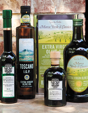 Sur La Table olive oil and vinegar