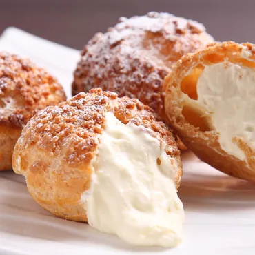 Classic Profiteroles with Vanilla Bean Pastry Cream