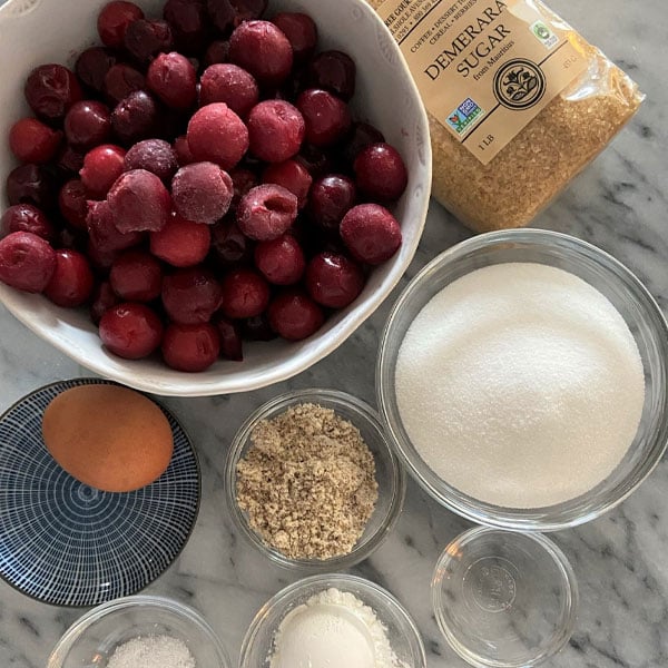 ingredients for Sweet Cherry Hand Pies