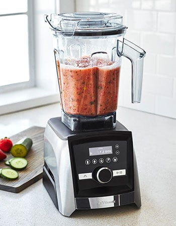 Vitamix blender making a smoothie